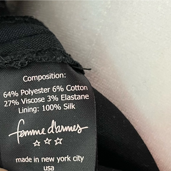 FEMME D'ARMES Striped Crew Neck Long Sleeve High Low Top Zipped Cuffs Size Small - Picture 8 of 10